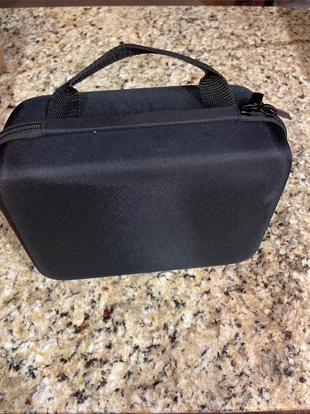 Men's Black Toiletry Travel Bag - Compact Carry Case